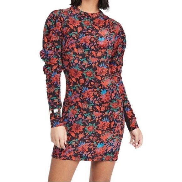 rag & bone Dresses & Skirts - RAG & BONE | Red Stephanie Silk Printed Mini Dress Size 10